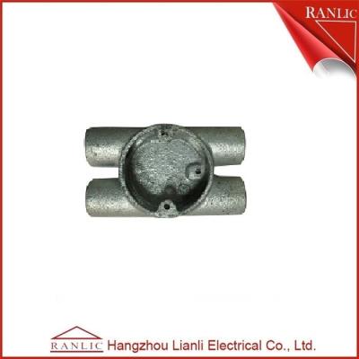 China Twin Through H Way Conduit Junction Box Steel Conduit Fittings / Hot Dip Galvanized for sale