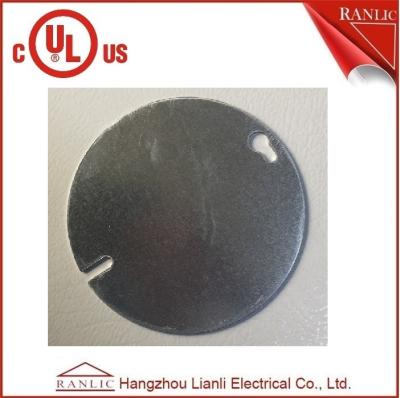 China Steel Round Electrical Outlet Covers , 0.80mm to 1.60mm Thickness for sale