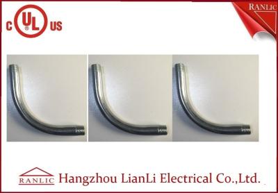 China 3 inch / 4 inch Steel Rigid Metal Conduit Elbow Nipple Electro Galvanized for sale