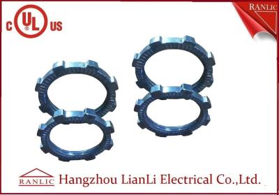 中国 鋼鉄ロックナットが2-1/2のあたりの1つの円形か2つに」通すEMTの水路の付属品を亜鉛でメッキしなさい 販売のため