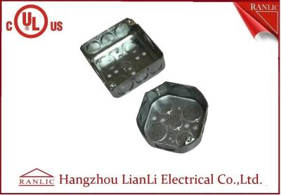 China Square And Octangular Steel Outlet Box Metal Junction Box 1.6mm Thickness for sale