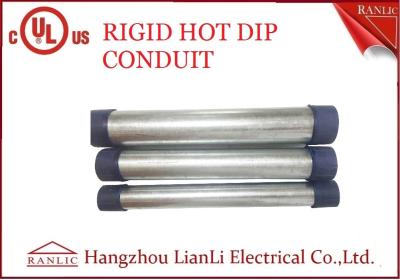 China RGD Galvanized Rigid Steel Conduit , 1/2 Inch 4 inch Electrical Conduit Tubing for sale