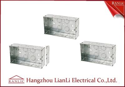 China Custom Outdoor Waterproof Metal Electrical Gang Box Pre Galvanized for sale