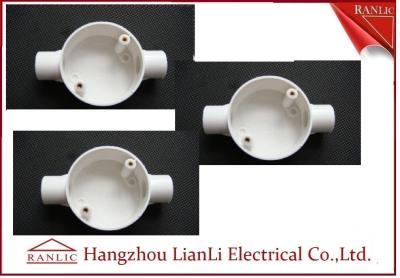 China White Conduit Terminal Box Waterproof PVC Conduit and Fittings Two Way for sale