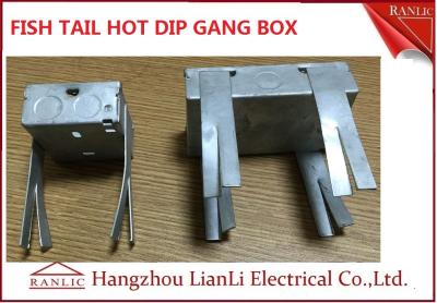 China Hot Dip Finish GI Electrical Gang Box / Gang Electrical Box 3 inch by 3 inch for sale