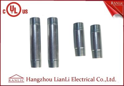 China Steel IMC Rigid Electrical Conduit Electro Galvanized 3/4 Threaded Nipple for sale