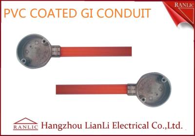 Chine Le PVC orange a enduit les conduits électriques du GI BS4568 de 1.6mm Thickenss à vendre