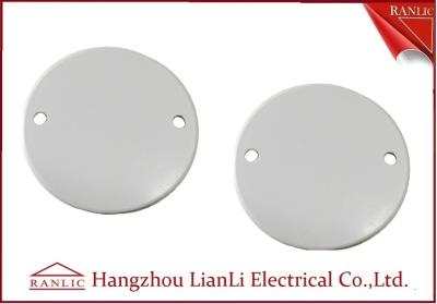 China 65mm Steel Junction Box Cover C/W Screw PVC Conduit and Fittings For A B C Grade for sale