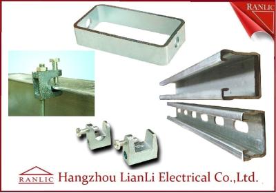 中国 鋼鉄Unistrutチャネルの熱いすくいの支柱チャネルの付属品はまたはどれも-細長い穴をつけられて細長い穴がつかなかった 販売のため