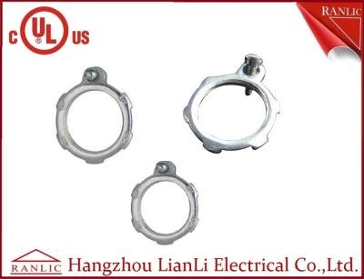 China Steel Conduit Locknut EMT Conduit Fittings With Terminal Electro Glanvized 1/2