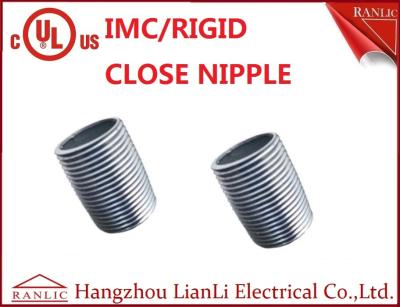 China 1/2 inch to 4 inch Rigid Conduit Close Nipple All Thread Electro Galvanized for sale