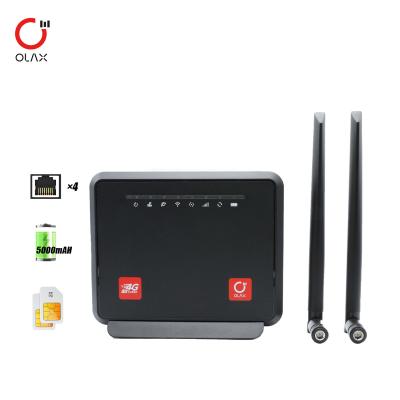 China Modem OLAX MC60 Smart Home de 300 Mbps de largo alcance 4g LTE CAT4 CAT6 router wifi inalámbrico 4G con ranura para tarjeta SIM en venta