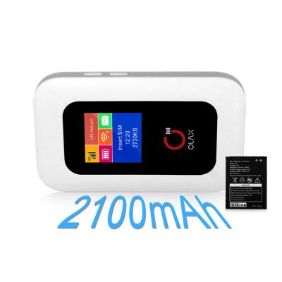 China 802.11b/G/N Pocket Hotspot 4G Wireless Routers With Screen OLAX MF980L ROHS for sale