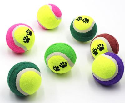 China Interactive Safe Rubber Pet Tennis Balls For Traning Exercise Playing for sale
