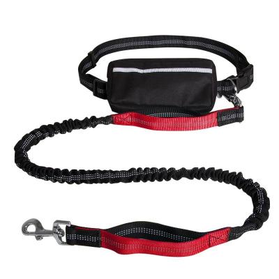 China Luminous Silk Retractable Punching Waist Pet Traction Rope For Walking Sports Running for sale