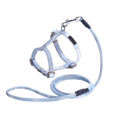 China Adjustable Pet Cat Vest Leash Gradual H Shaped Chest Strap Towing Rope for sale