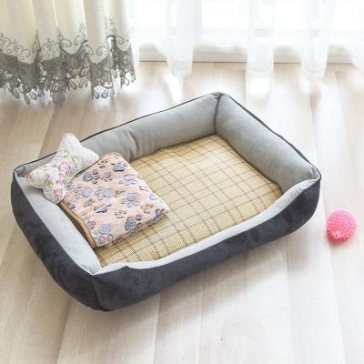 China PP Cotton Universal Cat Nest Dog Cot Golden Hair Teddy Small Medium Large for sale