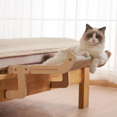 中国 立場の台紙のハンモックの窓側の席のベッドが付いている掛かる猫のベッドは屋内猫のために棚に置く 販売のため