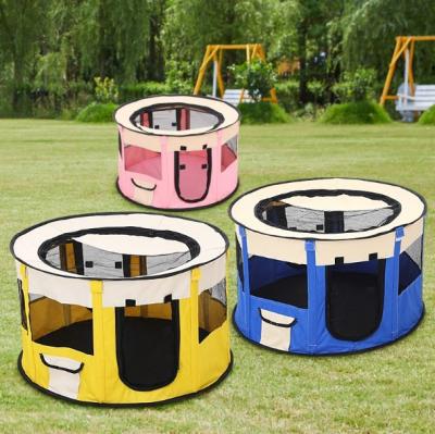 China Portable Foldable Cat House Playpen And Puppy Playpen Pet Tent for sale