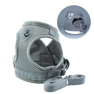 China Polyester Mesh Breathable Pet Harness Vest Tensile Force Is Divided Evenly for sale