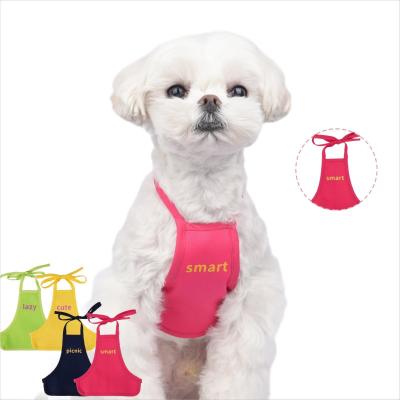 China Pet Clothes Bellyband Solid Color Apron Make Your Pet Protect Its Hair for sale