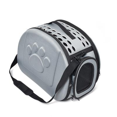China Stylish Cross-Body Breathable Foldable Outdoor Carrying Bag Portable Pet Car Bag for sale