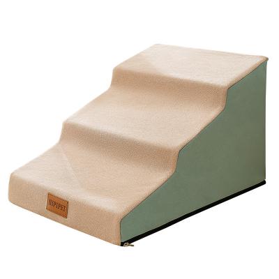 China Dog Pet Stairs Non-Slip Climb Ramp Disassembled And Washed Elderly Dog Staircase for sale