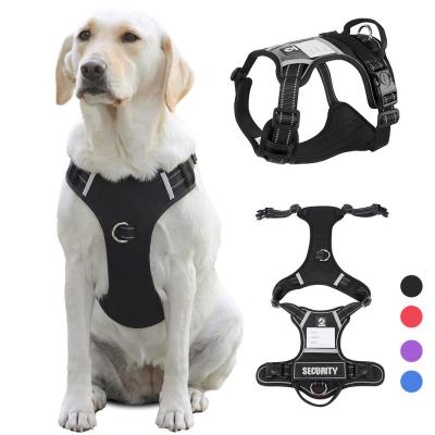 China Pet Anti breakaway Harness Reflective Multifunctional Anti Lost Harness For Large Dog for sale