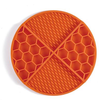 China New Pet Honeycomb Licking Pad Anti-Choking Anti-Vomiting Stress-Relieving Pet Slow Food Mat for sale