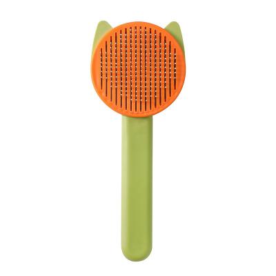 China New Pet Hair Cleaner Brush Grooming Steel Needle Comb Brush For Dogs And Cats for sale