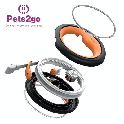 China Retractable Double Handle Led Lighting Dog Collar Leash for sale
