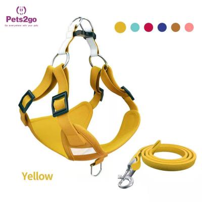 China Soft Handles 200g Suede Pet Reflective Chest Strap for sale