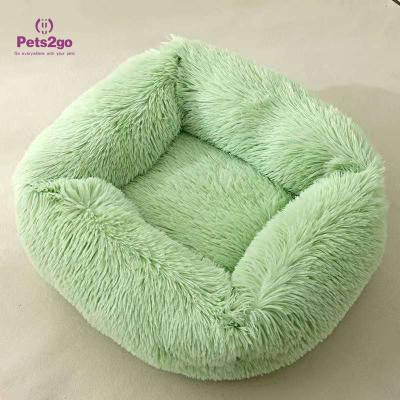 China Thickened Warm 2kg Square Plush Pet Bed Mat for sale