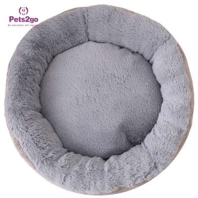 China Oem Donut Shape Faux Fur Pet Bed Mat For Better Sleep for sale