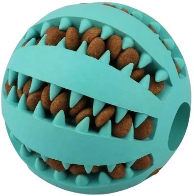 China Oem Rubber 2x2 Dog Teeth Cleaning Ball Pet Chew Toys for sale