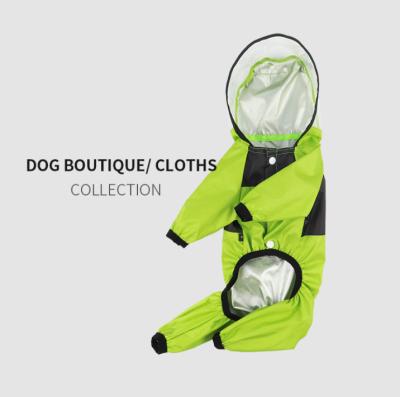 China Breathable Lightweight Dog Raincoat Hooded Poncho for sale