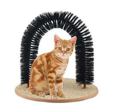 China Arch Bristle Ring Pet Cleaning Brush Self Grooming For Controlling Shedding for sale