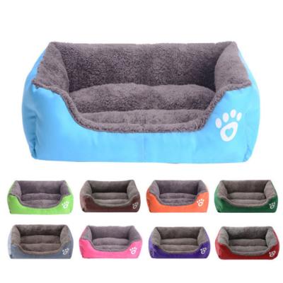 China Warm Candy Color Pet Nest Dog Bed 100% Cotton Waterproof for sale