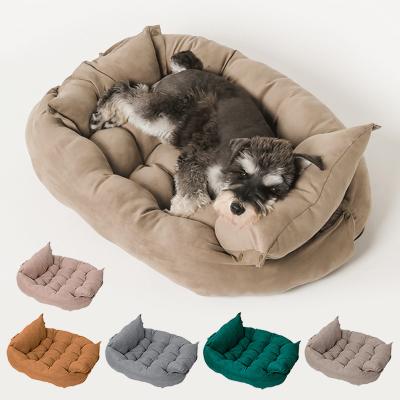 China Folding Square Pet Sofa Cushion 100% Cotton Deformable Multifunctional for sale