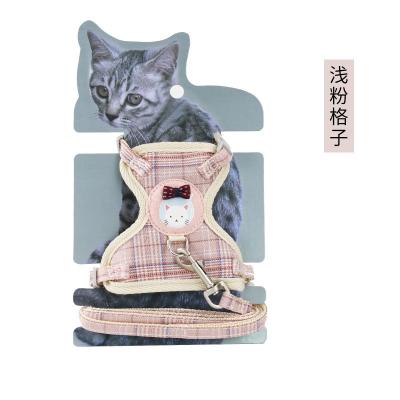 China Algodón Cat Chest Strap Traction Rope de la historieta a evitar fractura lejos en venta