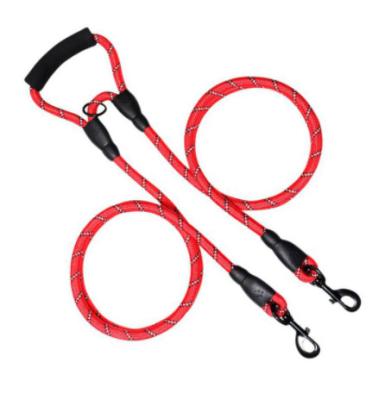 China Anti Chew Double Dog Training Lead Rope Dog Harness For 2 Dogs for sale