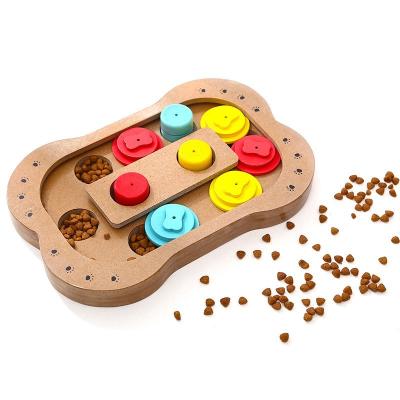 China Het houten Speelgoed Interactief Toy Customized Color van het Hondraadsel Te koop