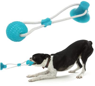 China Suction Cup Tug Of War Puppy Rubber Chew Toys For Teething Puppies for sale