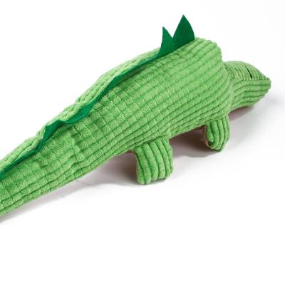 China Crocodile Plush Voice Toy For Puppy Teeth Grinding  / Cleaning for sale