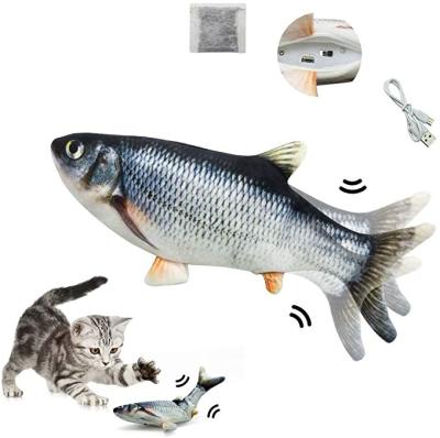 China Plush Grass Carp Catnip Imitation Fish Teaser Toy For Pet Cat for sale