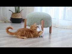 Electronic Intelligent Cat Tumbler Toy With Feather