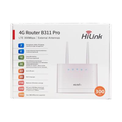 China 4G Wifi Router B311 Pro OEM&ODM Wifi Wireless Router 4G Lte Met Power Bank Wireless Router Prijs Te koop