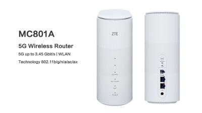China ZTE MC801A 5G Indoor WiFi CPE Routers Indoor 5g Router 100m Unlocked SIM Card for sale