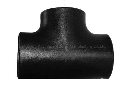 China SS400 Straight Pipe Fitting Tee ASTM A234 WPB Carbon Steel MS Equal EN10253 for sale