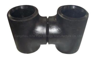 China DN15 Reducing Pipe Fitting Tee Butt Weld JIS SS400 STD Carbon Steel MS A234WPB for sale